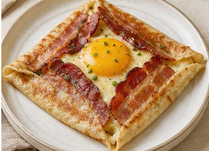 Beef Bacon Crepe