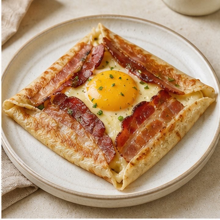 Beef Bacon Crepe