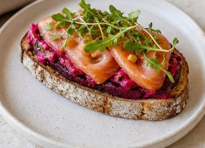 Beetroot Salmon Sourdough
