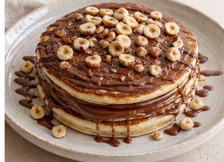 Chocolate Hazelnut Pancakes