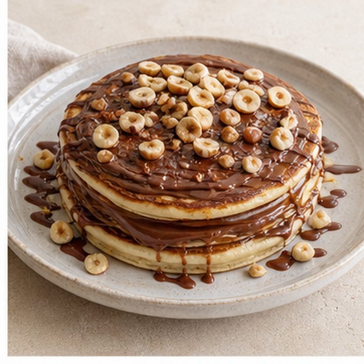 Chocolate Hazelnut Pancakes