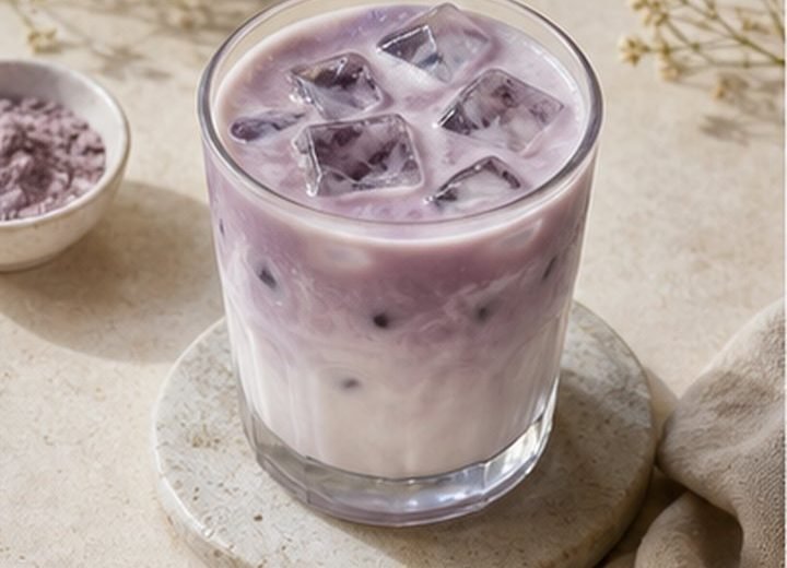 Iced Taro Latte