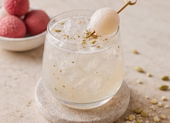 Lychee Cardamom Fizz