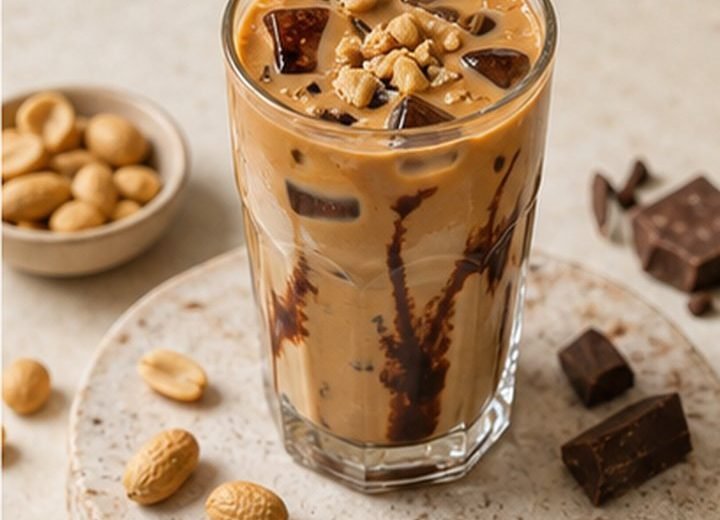 Peanut Brownie Iced Latte