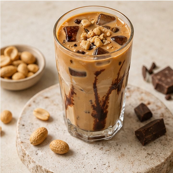 Peanut Brownie Iced Latte