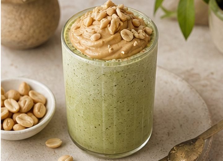 Peanut Butter Matcha Blended