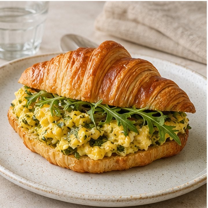 Pesto Scrambled Croissant