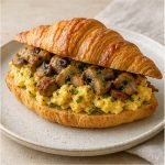 Sausage Mushroom Croissant