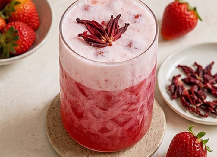 Strawberry Hibiscus Foam