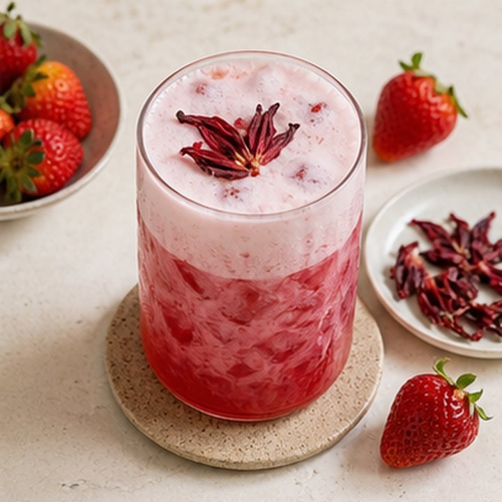 Strawberry Hibiscus Foam