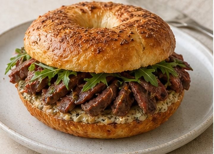 Tahini Beef Cragel
