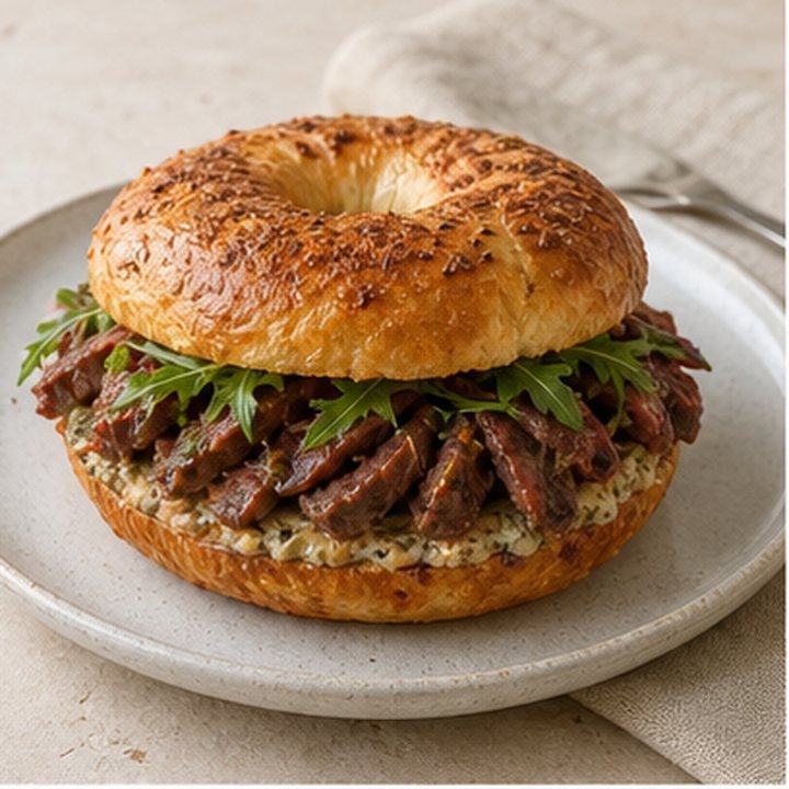 Tahini Beef Cragel